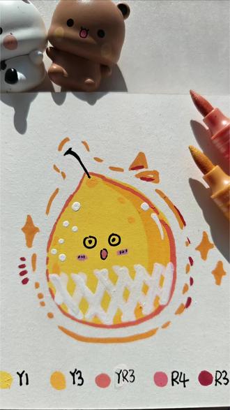 一学就会的画画,一分钟学会画鸭梨🍐#解压绘画 #一学就会系列 #治愈系美食 #想象力比知识更重要 #丙烯马克笔推荐 @DOU+小助手 @DOU+上热门 @抖音小助手 @创作者扶持