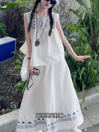 时尚气质甜美套装上身洋气又舒服超好看的#夏季穿搭 #清凉一夏 #女童套装 #谁穿谁好看系列