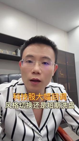 科技股大幅回调,风格切换还是短期洗盘?#A股 #财经 #股市分析