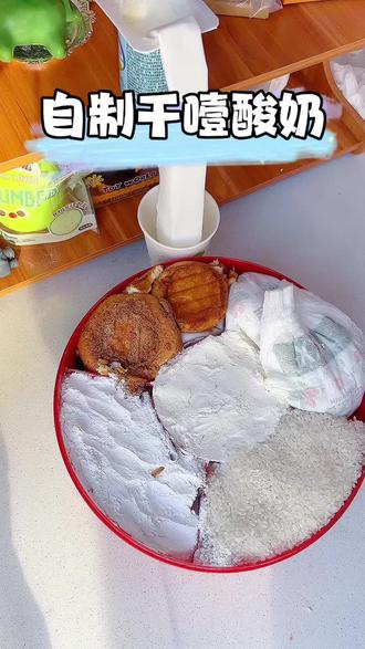 吸水大法做的干噎酸奶会不会有不同的味道 已经期待住了#味道好极了你们想吃吗 #干噎酸奶碗 #干噎酸奶 #吸水 #酸奶