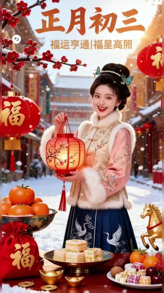 马跃祥云福满门,云开瑞气喜盈庭!