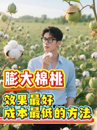 膨大棉桃很简单,根本不需要那些花里胡哨的东西!#棉桃膨大#棉花专用叶面肥 #棉桃 #棉桃专用膨大液