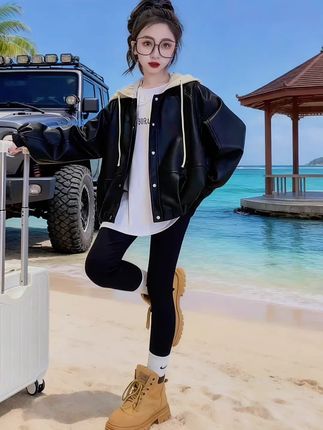 #外套穿搭 #潮童穿搭 #外套 #出游穿搭 早秋穿搭#酷女孩穿搭