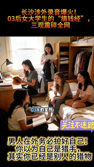 长沙涉外录音爆火!03后女大学生的“搞钱经”,三观震碎全网
“把男人钱全搞光,换个城市生活”“学生身份就是清纯滤镜,不骗白不骗”——长沙涉外经济学院这段录音,听完浑身发冷!
03年女学生直言月骗5万,教唆闺蜜练“床上功夫+厨房功夫”,剖析男人心理精准拿捏,还炫耀谈过十几二十个对象,放长线钓大鱼就等主动爆金币。更颠覆认知的是,同班同学分工明确,她骗男性、同学骗富婆,奔驰大G进校园都让她羡慕不已,直言“长沙市场太拉,早知道高考就选有钱好骗的城市”。
学生身份本是求知的通行证,在她眼里却成了诈骗工具:“清纯+显蠢+好骗”三大优势,最后一年必须抓紧变现,甚至放话“不搞男人的钱我怎么活”。从小红书捞人到饭店搭讪,从拒小额红包到盯紧大额转账,整套“骗钱话术”堪称畸形操作,已涉嫌诈骗与教唆犯罪,5万涉案金额早已达到“数额巨大”标准。
更可怕的是她口中“见怪不怪”的校园生态,当青春荷尔蒙沦为谋利筹码,当大学课堂变成诈骗“培训营”,这种扭曲的价值观比诈骗本身更让人窒息。到底是毒鸡汤洗脑,还是底线崩塌?等待法律严惩的同时,更该警惕:有些“清醒”,其实是彻底的堕落。
#长沙涉外经济学院 #高校录音争议 #三观炸裂 #诈骗警示