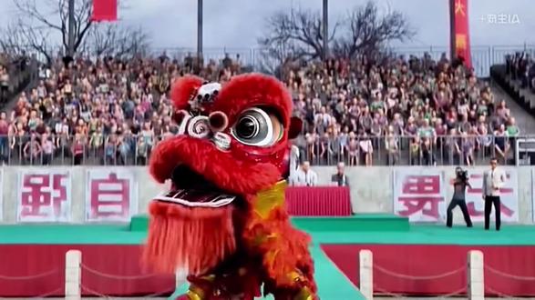 当游戏照进现实 #和平精英 #舞狮