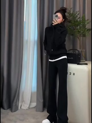 #运动套装 #连帽卫衣搭配