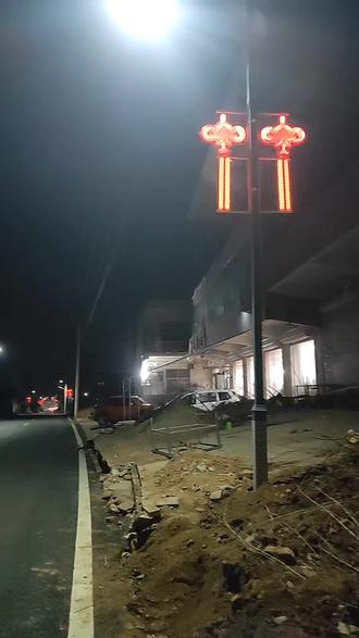 一盏盏路灯的安装,不仅照亮了乡村道路,也点亮了乡村振兴梦