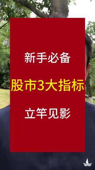 新手必备 股市三大指标#股票干货 #股民交流