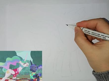 长大的小马宝莉 风雪之心 #小马宝莉简笔画 #画画 #临摹