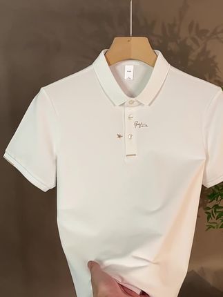 简单帅气刺绣polo#品质男装 #polo衫穿搭 #