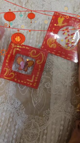 自制新年立体贺卡#新年#自制 #贺卡 #立体画 #有手就会#来啦!!