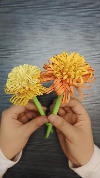 菊花折纸#折纸#折纸教程#菊花折纸#川页手工