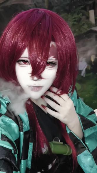 我家狐狸长男#cos #鬼灭之刃 #炭治郎 #鬼化碳