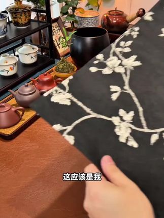 新中式禅意织锦棉麻茶席防烫吸水茶桌垫桌旗布艺隔热垫茶具茶席垫 #茶席 #好物推荐🔥 #隔热垫 #吸水茶垫 #隔热垫餐桌垫