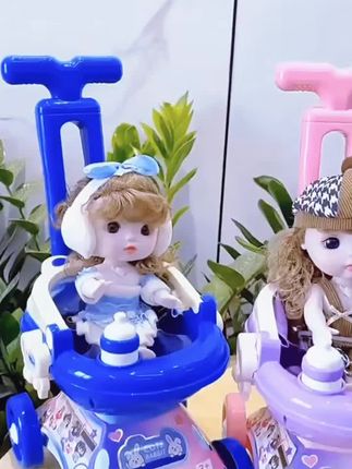 洋娃娃玩具女孩2025新款爱莎公主仿真过家家推车儿童3岁4换装套装