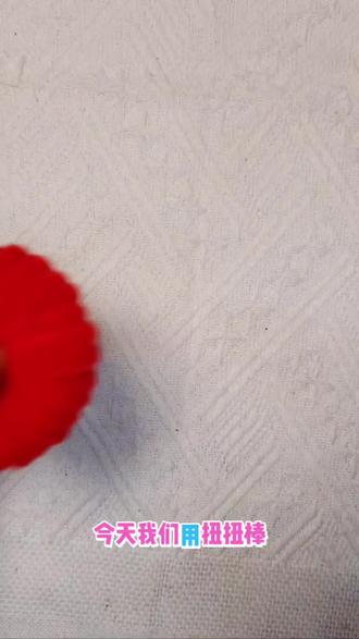 沉浸式做手工的一天|简单又可爱的扁苹果发夹#平安夜 #扭扭棒手工 #治愈系