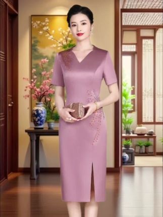 #婚礼妈妈礼服 #喜婆婆婚宴装 #中国风喜婆婆礼服 #高端大气 #婚宴妈妈装