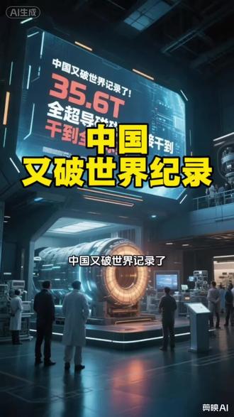 #中国科技突破 #35T #全超导磁体 #超导技术新突破 #国之重器 中国又破世界纪录