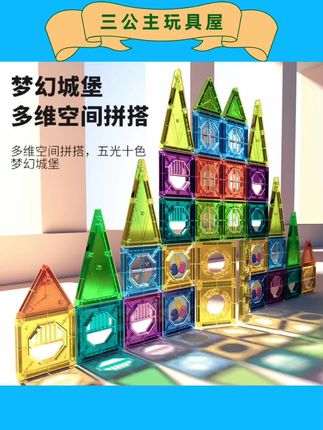 彩窗#磁力片,磁力强,小宝宝也能轻松拼搭,而且能很好提高小朋友动手能力,培养专注力。#益智玩具 #儿童玩具 #彩窗磁力片