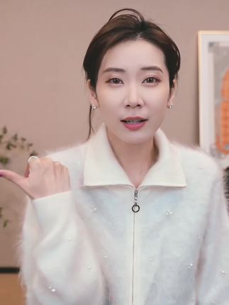 CHENSMCHEN 山羊绒纯色简约针织衫时尚简约气质上衣#陈什么陈 #女装穿搭 #针织衫 #高级感穿搭 #穿搭分享