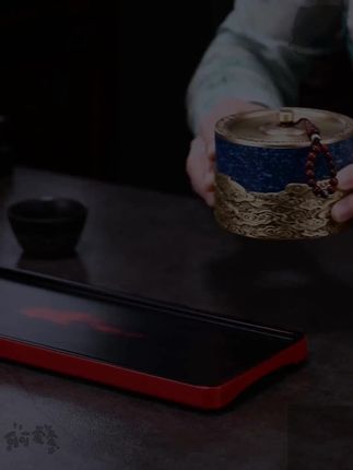 黄铜茶叶罐密封罐精品高档云纹黄铜茶叶罐存茶茶仓普洱复古储存罐 #茶叶罐