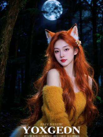 #AI狐灵森系照 #随变ai随便玩