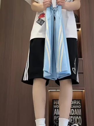 GODLIKE/古莱登夏季短裤五分裤男女同款精梳棉短裤夏季运动短裤#短裤 #五分裤 #夏季穿搭 #男女同款 #潮男穿搭