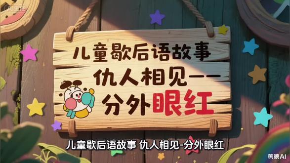 每日儿童故事分享:仇人见面-分外眼红#歇后语 #儿童故事 #早教 #早教动画 #儿童睡前故事