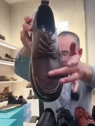 康奈春秋捡漏男鞋商务休闲牛皮圆头平底系带百搭舒适轻软#男鞋穿搭 #好鞋推荐 #百搭鞋子 #时尚美鞋 #皮鞋