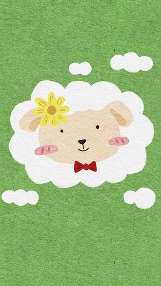 卡通插画|云朵小羊
#procreate绘画 #笔刷 #马克笔 #绘画过程 #绘画