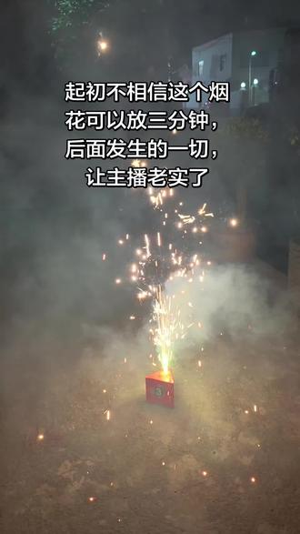 无敌了,看到最后好吗我的朋友们,是真的可以放三分钟的烟花,主播已经老实了#三分钟烟花 #三分钟烟花效果