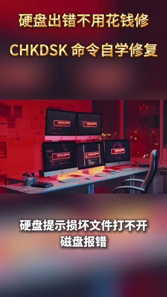 # 电脑小技巧 #硬盘修复 #chkdsk 教程 #电脑故障