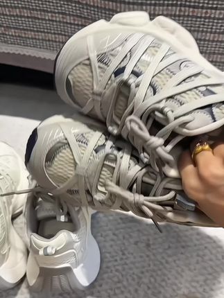 厚底增高巴黎老爹鞋女春夏秋季新款双网面透气增高百搭运动休闲鞋