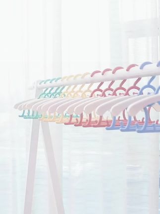 20个儿童衣架可伸缩宝宝小衣架小孩晾衣撑新生儿婴儿#衣架子#专用