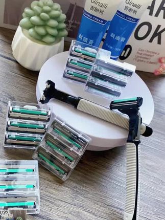 男士专用手动剃须刀套装成人耐用防滑刮脸刀双层#高性能实用工具 #剃须刀 #男士剃须刀 #剃须刀推荐 #手动剃须刀