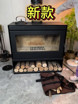沉浸式体验清灰点火#真火壁炉 #沉浸式体验 #源头工厂 #围炉煮茶