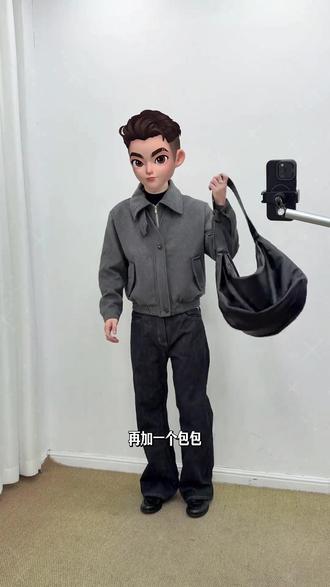 Rtimfd剪裁主义的假两件羊毛夹克+搭配思路分享#羊毛夹克 #男生穿搭#平价穿搭#短款夹克#今日穿搭