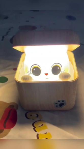 好有意思的一个小夜灯,又阔爱又胆小~#小夜灯#小猫咪#可爱#治愈 #哈基米