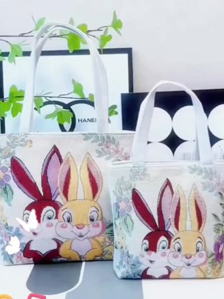 #帆布包 #金丝手提帆布包 #刺绣包 #刺绣包包 @DOU+小助手 @巨量千川