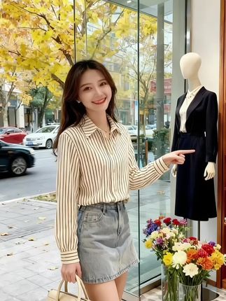 #出游穿搭 #简约穿搭 #减龄气质 #通勤搭配 #优雅气质 时尚上衣