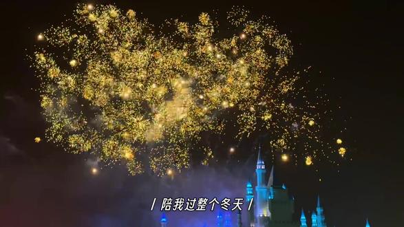 此刻最好的都在身边,不用兜圈,希望幸福岁岁年年#迪士尼烟花 #肆季南河 #烟花 #le