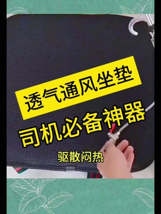 货车通风坐垫。带吹风功能。凉爽不闷热。适合所有货车司机#汽车用品#通风透气坐垫