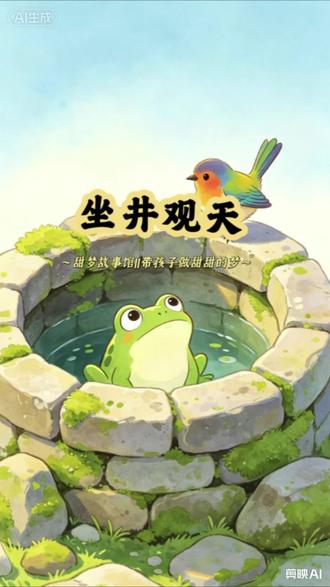 儿童绘本故事分享/坐井观天 📖故事小概况
井底小青蛙固守一隅,误以为天空只有井口大小。路过的小鸟为它讲述远方风景,青蛙奋力跳出深井,见识了广阔大世界,从此勇敢远行,也明白了突破眼界、走出舒适圈的道理#睡前故事#故事分享 #井底之蛙故事#绘本故事#亲子共育#上热门🔥 #抖音助手助我上热门