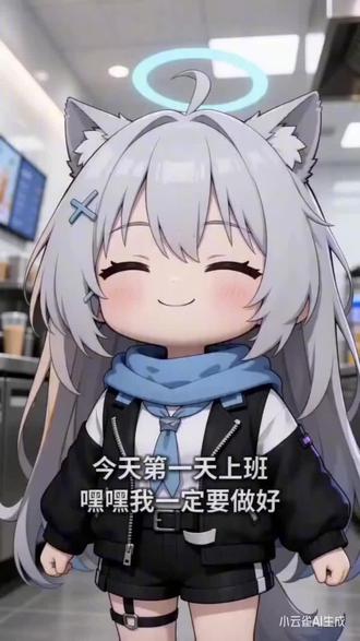 #砂狼白子#白子
白子第一天上班