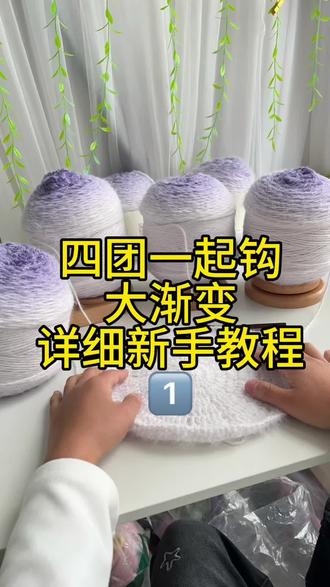 已经说的很详细了我尽力了,不想换线太麻烦姐妹可以入手600克一团的#手工diy #新手详细教程 #视频教程 #真实生活分享计划 #玫瑰花毯子