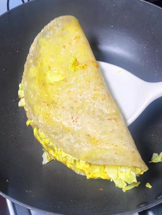 最简单的早餐饼,关键吃了没有一点负担#荞麦卷饼 #卷饼 #早餐饼 #早餐吃什么
