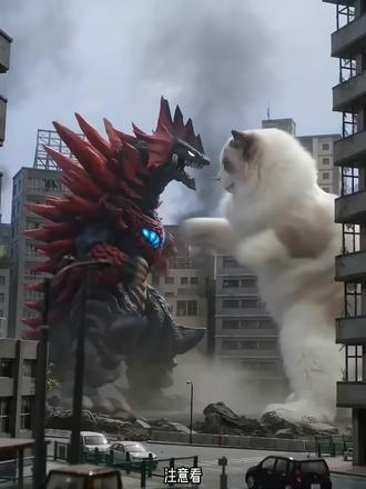 谁说猫咪只会卖萌?一步教你制作猫咪打怪兽视频
#AI六边形战士 #一句话P视频 #猫咪打怪兽 #创意视频