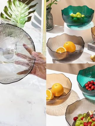 网红水果盘加厚耐摔高档果盘子大号中式纯色小吃盘茶几零食摆放盘#好物推荐🔥 #爆款热卖中 #厂家直发