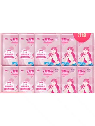 七度空间卫生巾日用245mm超薄纯棉柔姨妈巾 #卫生巾 #姨妈巾 #姨妈期 #强烈推荐 #女生必备