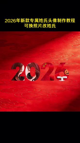 2026新款专属姓氏头像制作教程,姓氏头像制作,一眼就心动的毛绒绒头像来了!#姓氏头像 #专属姓氏头像 #微信头像 #头像 #头像控